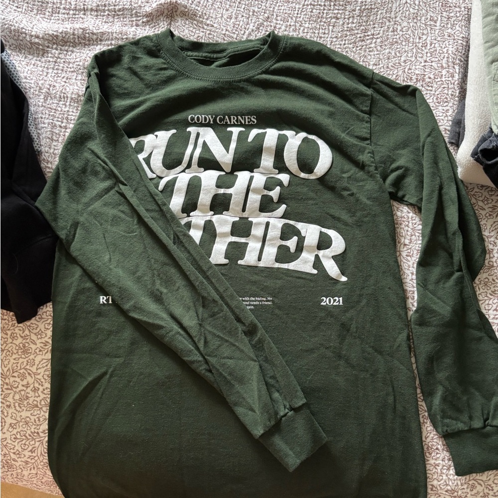 Green Long Sleeve Men's Shirt